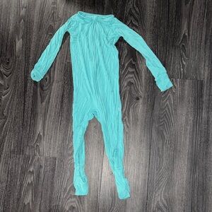 Little Sleepies Bamboo Teal zippy pajama